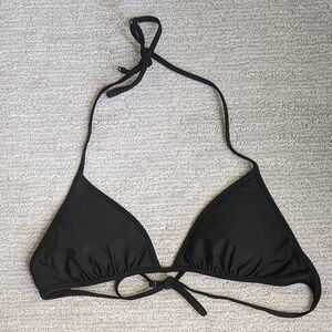 Aerie Black Triangle Bikini Top